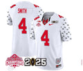 Jeremiah Smith Jersey #4 Ohio State National Championships 2024 White Stitched