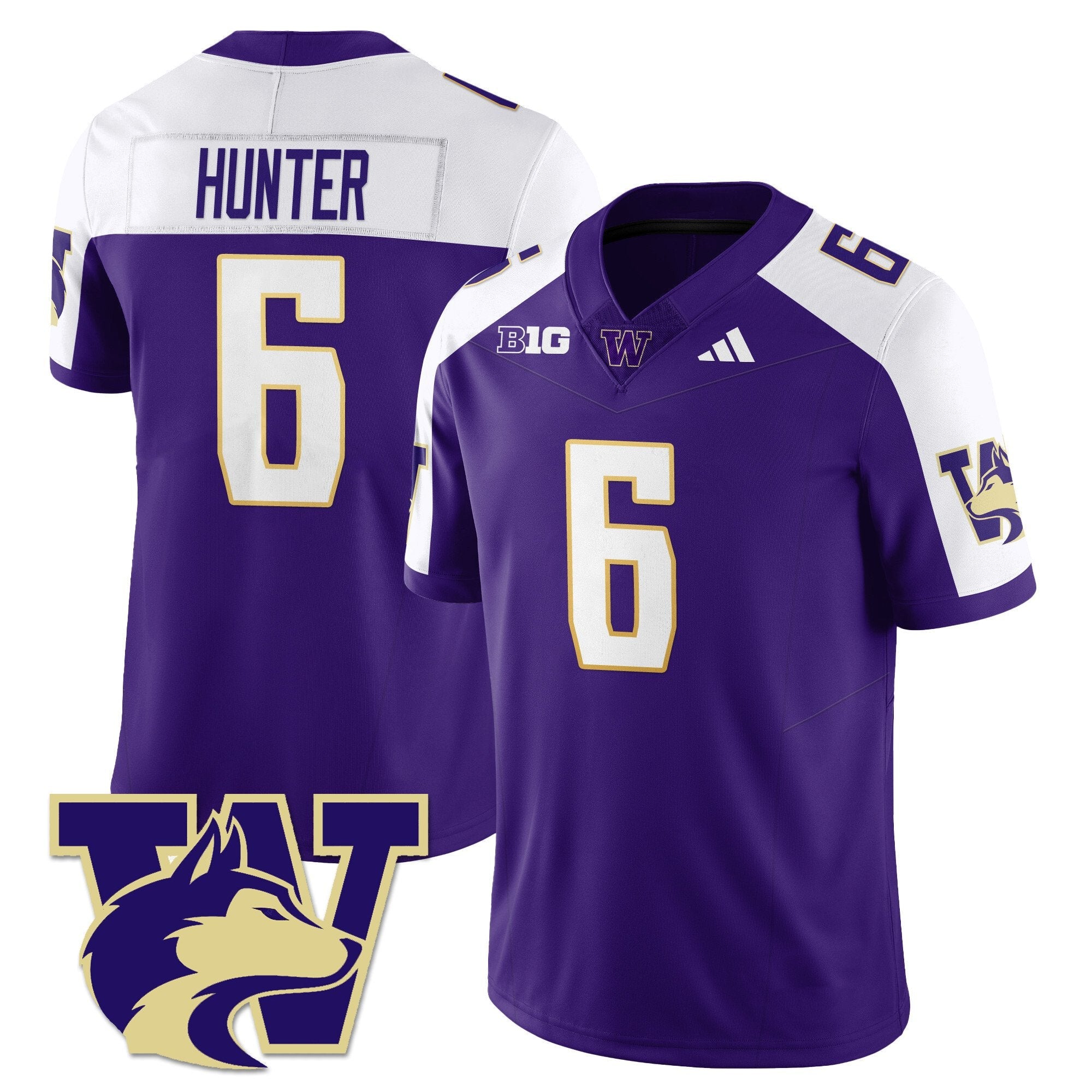 Jeremiah Hunter Jersey #6 Washington Husky Football 2025 Stitched