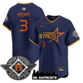 Jeremy Pena Jersey #3 Houston Astros 2025 City Connect Vapor Premier Limited Stitched