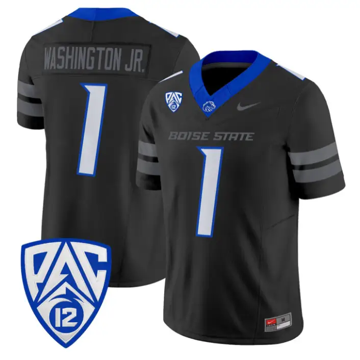 Jerico Washington Jr Jersey #1 Boise State Broncos 2026 Vapor Stitched