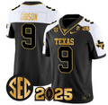 Jerrick Gibson Jersey #9 Texas Longhorns 2025 CFP Final Patch
