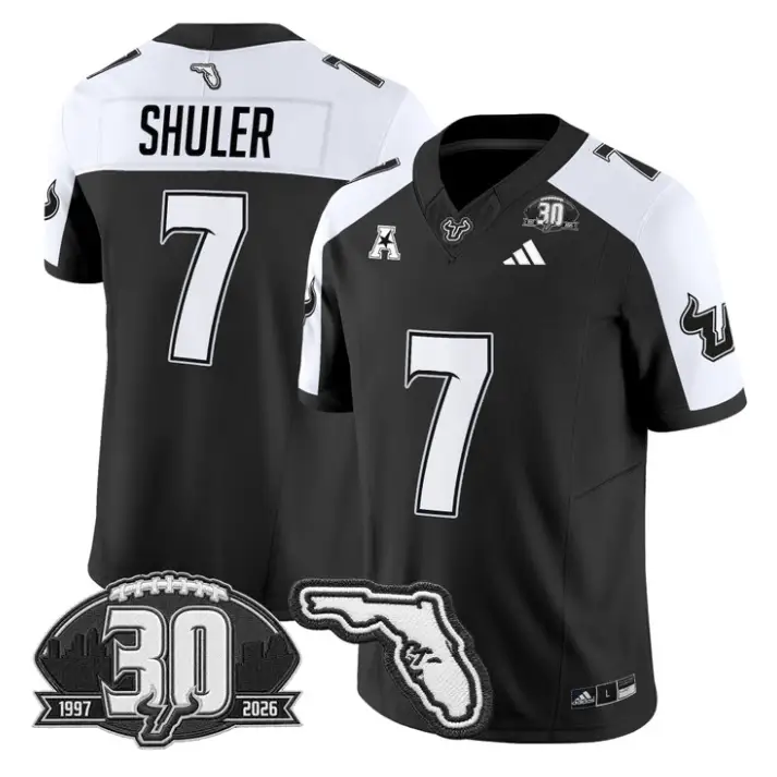 Jhalyn Shuler Jersey #7 South Florida Bulls 30th Patch Limited Stitched