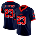Jillibeans #23 Carroll University Pioneers Football Jersey - All Stitched Navy