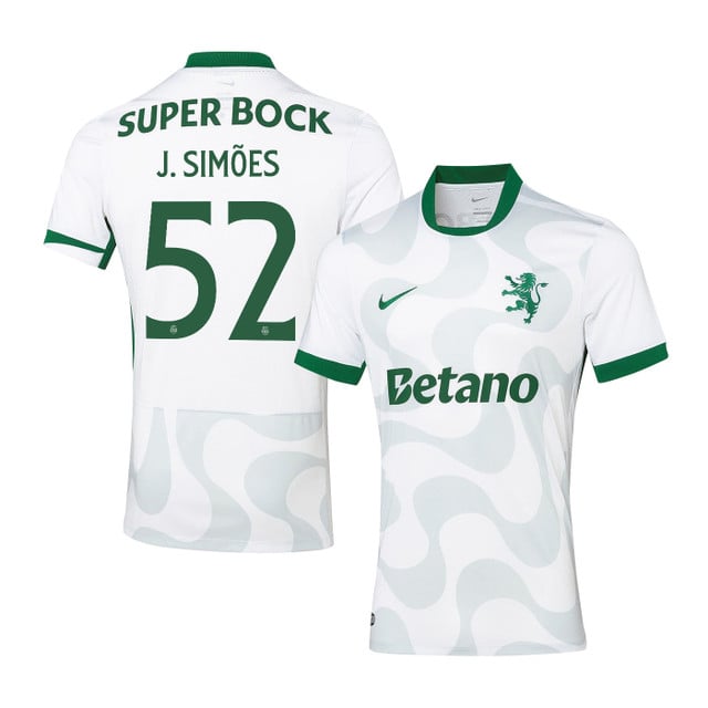 João Simões 52 Sporting CP 2025-26 Third Match Jersey – White