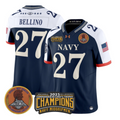 Joe Bellino Jersey #27 Navy Midshipmen 2025 Trophy Champions Stitched Navy Alternate