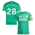 Joe Willock #28 Newcastle United 2025-26 Away Match Jersey – Green