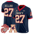 Joe Bellino Jersey #27 Navy Midshipmen Vapor USMC Premier Stitched
