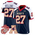 Joe Bellino Jersey #27 Navy Midshipmen Vapor USMC Premier Stitched