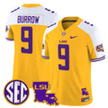 Joe Burrow Jersey #9 LSU Tigers 2025 Louisiana Patch Stitched
