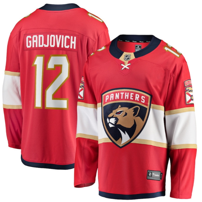 Jonah Gadjovich 12 Florida Panthers 2025 Breakaway Player Men Jersey