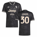 Jonathan David 30 Juventus 2025-26 Third Match Jersey – Black