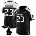 Jordan Marshall Jersey #23 Michigan Wolverines Gothic Vapor Stitched