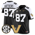 Jordan Matthews Jersey #87 Vanderbilt Commodores 2025 Limited Stitched