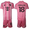 Jordi Alba Jersey #18 Inter Miami CF Pink Home 2025 - 26 Soccer Suit