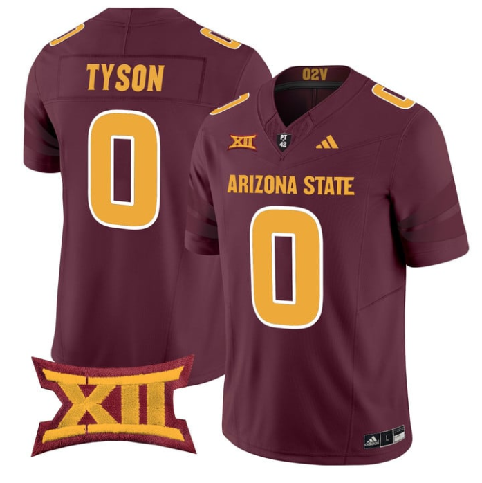 Jordyn Tyson Jersey #0 Arizona State Sun Devils 2025 Limited Stitched