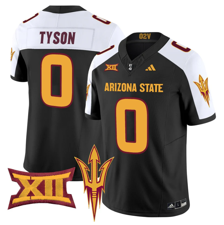 Jordyn Tyson Jersey #0 Arizona State Sun Devils 2025 Vapor Stitched