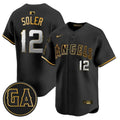 Jorge Soler Jersey #12 Angels Garret Anderson Tribute Premier Stitched
