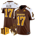 Josh Allen Jersey #17 Wyoming Cowboys 2025 Vapor Limited Stitched