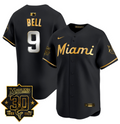 Josh Bell Jersey #9 Miami Marlins 30 Seasons Anniversary Patch Limited Stitched