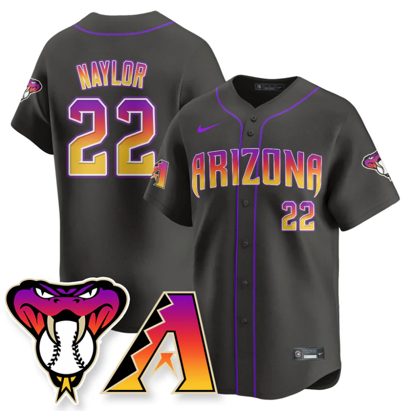 Josh Naylor Jersey #22 Arizona Diamondbacks 2025 City Connect Concept Stitched