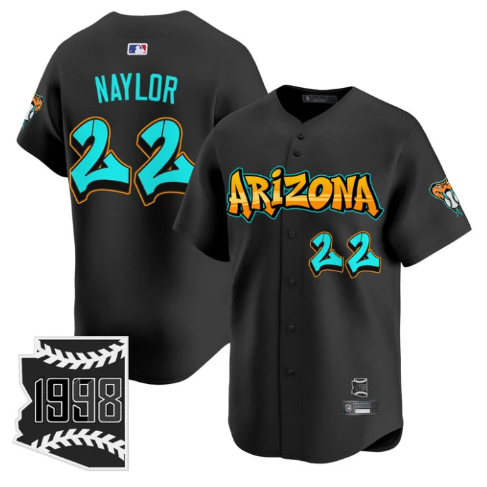 Josh Naylor Jersey #22 Arizona Diamondbacks Graffiti Desert Ink Edition