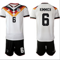 Joshua Kimmich Jersey #6 Germany Team 2025-26 White Home Soccer Suit