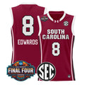 Joyce Edwards Jersey #8 South Carolina 2026 Final Four Stitched Garnet