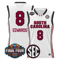 Joyce Edwards Jersey #8 South Carolina 2026 Final Four Stitched White