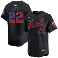 Juan Soto Jersey #22 New York Mets 2025 Baseball Player Black