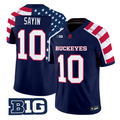 Julian Sayin Jersey #10 Ohio State America 250 Edition Vapor Limited Stitched