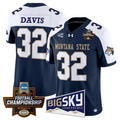 Julius Davis Jersey #32 Montana State Bobcats 2026 Football Championship Navy Alternate