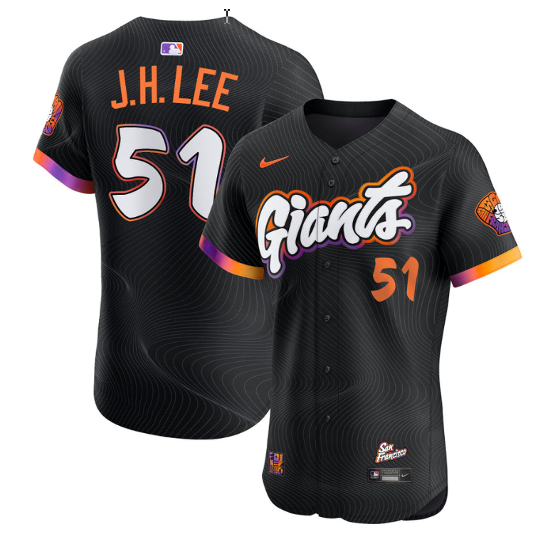 Jung Hoo Lee Jersey #51 San Francisco Giants 2025 City Connect Vapor Premier  Stitched