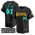 Jung Hoo Lee Jersey #51 San Francisco Giants Graffiti Fog City Drop Black