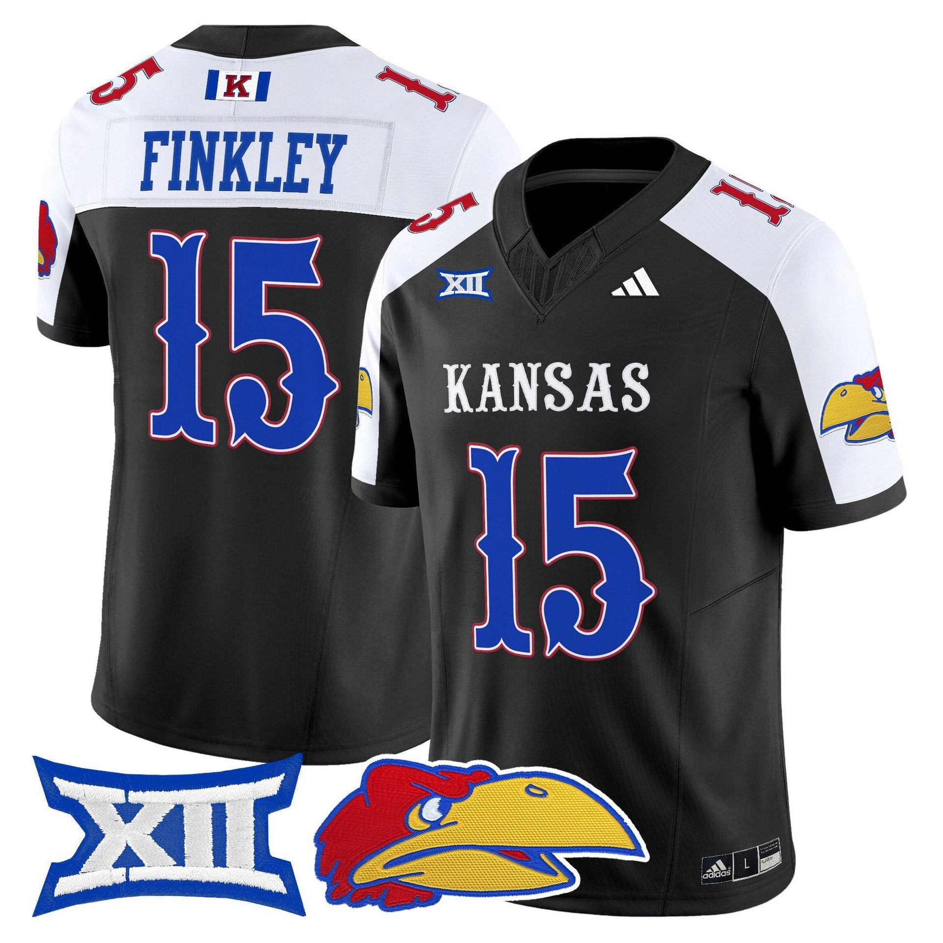 Justice Finkley Jersey #15 Kansas Jayhawks 2025 Vapor Limited Stitched