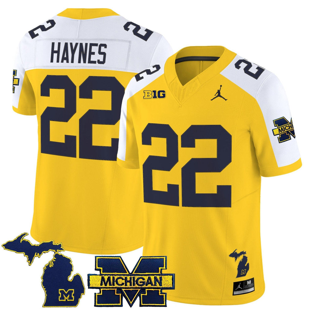 Justice Haynes Jersey #22 Michigan Wolverines 2025 Limited V2 Stitched
