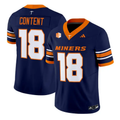 Justin Content Jersey #18 UTEP Miners 2016 Vapor Limited Stitched