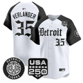 Justin Verlander Jersey #35 Detroit Tigers Gothic Edition Vapor Stitched