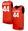 Kendall Bostic Jersey #44 Illinois Fighting Illini NIL Basketball Orange
