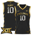 Keshon Gilbert Jersey #10 Iowa State 2024 Lightweight Basketball Black Gold