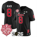 Kaelon Black Jersey #8 Indiana Hoosiers 2025 National Champions Stitched Black