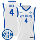 Koby Brea Jersey #4 Kentucky Wildcats Lightweight Basketball White
