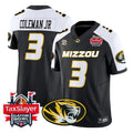 Kevin Coleman Jr Jersey #3 Missouri Tigers 2025 Gator Bowl Vapor Stitched