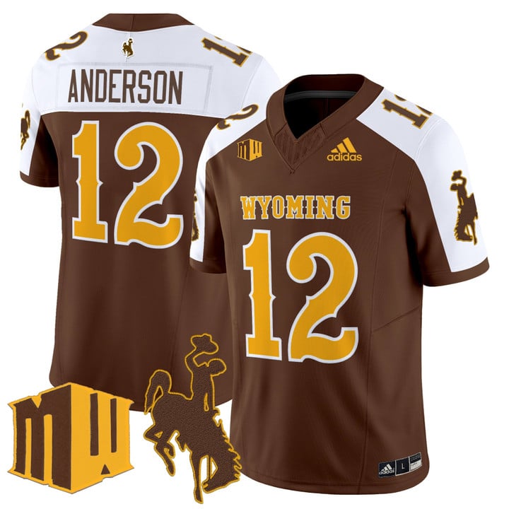 Kaden Anderson Jersey #12 Wyoming Cowboys 2025 Vapor Limited Stitched