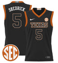 Kadin Shedrick Jersey #5 Texas Longhorns 2024 Lightweight Basketball Black