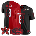 Kaelon Black Jersey #8 Indiana Hoosiers Upside Down Edition Vapor Stitched