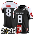 Kaelon Black Jersey #8 Indiana Hoosiers 2026 CFP Final Indiana State Stitched