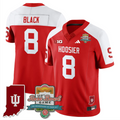 Kaelon Black Jersey #8 Indiana Hoosiers Rose Bowl 112th Patch Stitched
