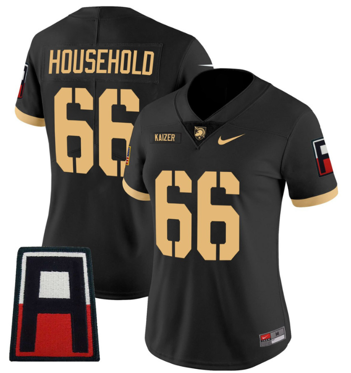 Kaizer Army West Point Football Overlord Jersey #6 All Stitched