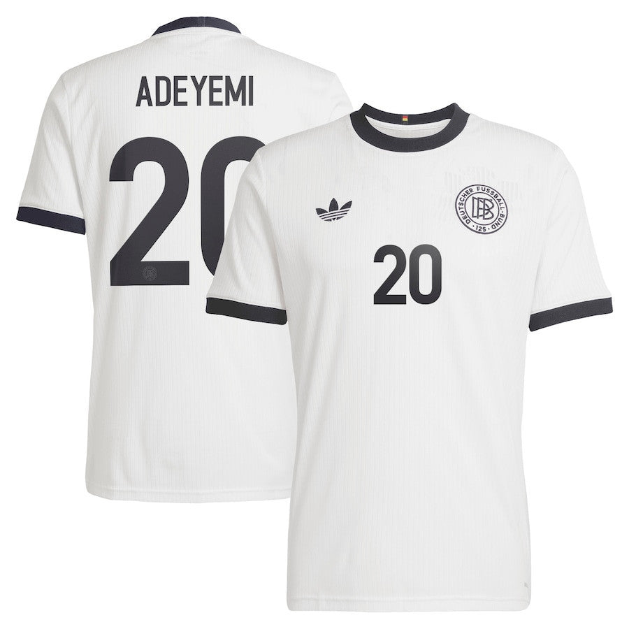 Karim Adeyemi 20 Germany National Team 125th Anniversary Men Jersey – White