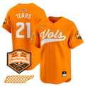 Kavares Tears Jersey #21 Tennessee Vols 2024 Champions Stitched Orange